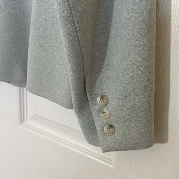 Beautiful Pastel Green 100% Wool Lightweight Blazer Suit Separates Size 10 - Picture 11 of 11